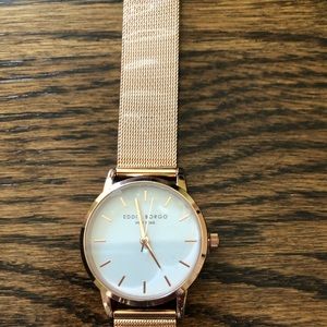 Rose gold watch